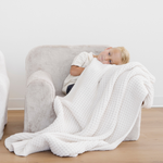 MANTAS DE PUNTO DE GOFRE PARA NIÑOS PEQUEÑOS