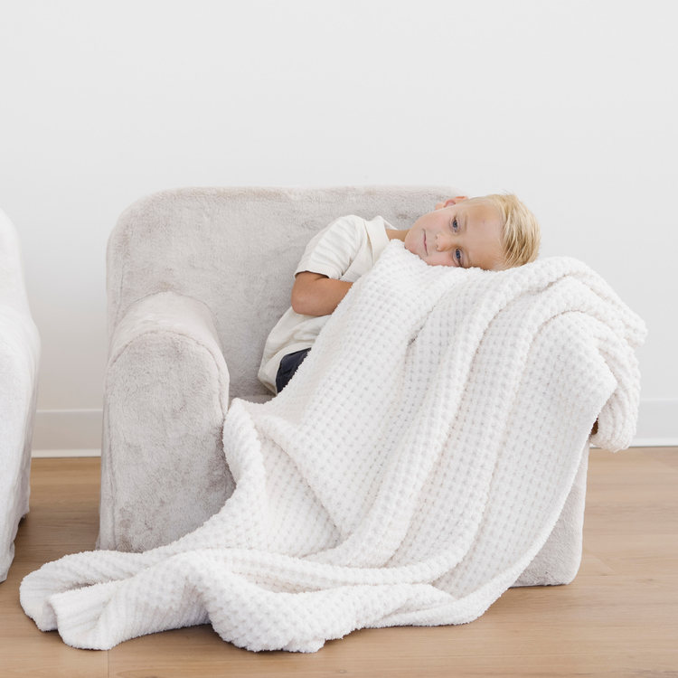 MANTAS DE PUNTO DE GOFRE PARA NIÑOS PEQUEÑOS
