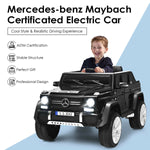 Coche eléctrico infantil Mercedes-Benz de 12 V con licencia oficial - Negro