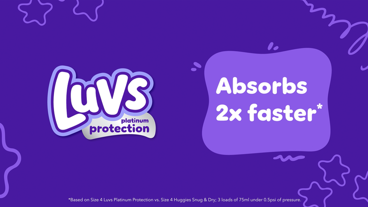 Pañales Luvs Platinum Protection para bebé, talla 4, 84 unidades (seleccionar para ver más opciones)
