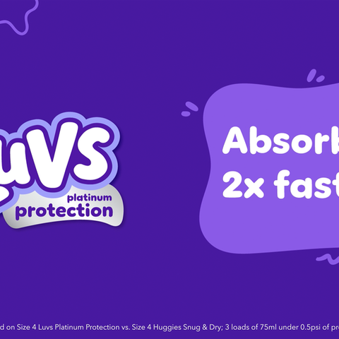 Pañales Luvs Platinum Protection para bebé, talla 1, 46 unidades