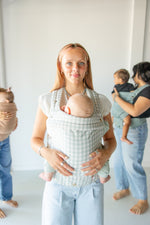 Monroe x Coco Gingham - Portabebés de algodón (3-16 kg)