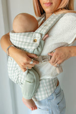 Monroe x Coco Gingham - Portabebés de algodón (3-16 kg)