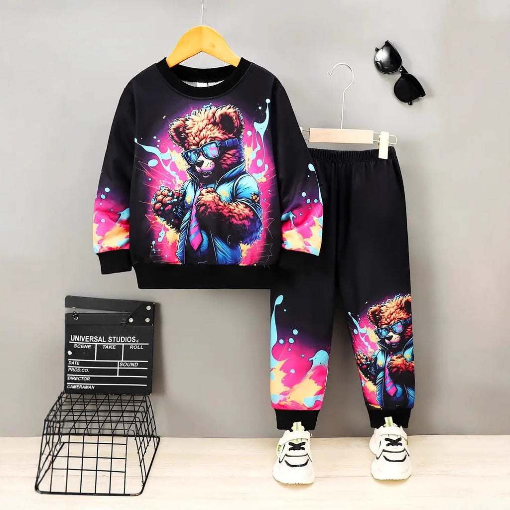 Sudadera con capucha para niño, nueva colección primavera-otoño, cuello redondo.