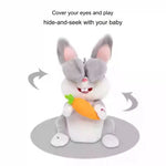 MEACAOFG™ Elefante de peluche interactivo - Juguete educativo musical "cucú" para bebés y niños pequeños