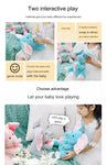 MEACAOFG™ Elefante de peluche interactivo - Juguete educativo musical "cucú" para bebés y niños pequeños