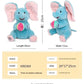 MEACAOFG™ Elefante de peluche interactivo - Juguete educativo musical "cucú" para bebés y niños pequeños