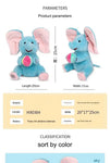 MEACAOFG™ Elefante de peluche interactivo - Juguete educativo musical "cucú" para bebés y niños pequeños