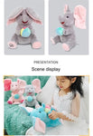 MEACAOFG™ Elefante de peluche interactivo - Juguete educativo musical "cucú" para bebés y niños pequeños
