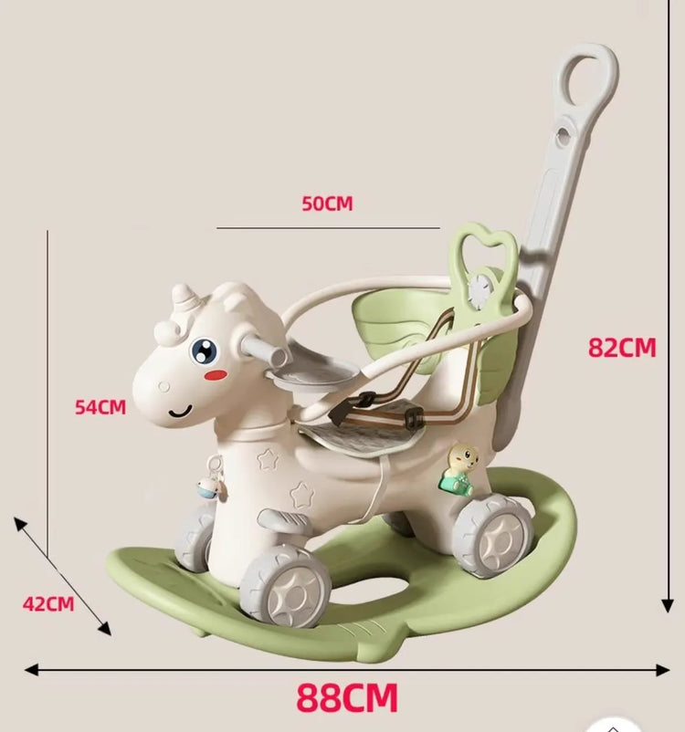 Cochecito balancín premium para bebé: 2 en 1, ideal para montar y empujar, para niños de 6 meses a 3 años.