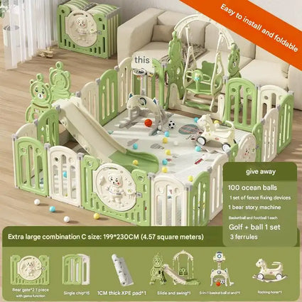 Puerta de seguridad premium para bebés: barrera ajustable extra ancha a prueba de niños para escaleras y puertas.