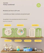 Puerta de seguridad premium para bebés: barrera ajustable extra ancha a prueba de niños para escaleras y puertas.
