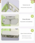 Puerta de seguridad premium para bebés: barrera ajustable extra ancha a prueba de niños para escaleras y puertas.