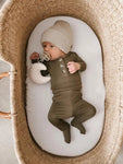 Conjunto de ropa para recién nacido niño - Verde militar | Conjunto para la salida del hospital del bebé niño