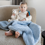MANTAS DE PUNTO DE GOFRE PARA NIÑOS PEQUEÑOS