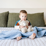 MANTAS DE PUNTO DE GOFRE PARA NIÑOS PEQUEÑOS