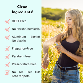 Repelente de insectos en aerosol suave para bebés