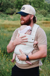 Monroe x Coco Gingham - Portabebés de algodón (3-16 kg)