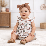 Body con falda para bebé niña – Suaves senderos de cactus de bambú