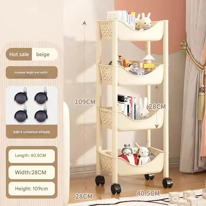 Organizador de juguetes premium para niños: solución de organización de varios niveles para la sala de juegos infantil