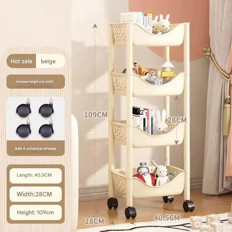 Organizador de juguetes premium para niños: solución de organización de varios niveles para la sala de juegos infantil