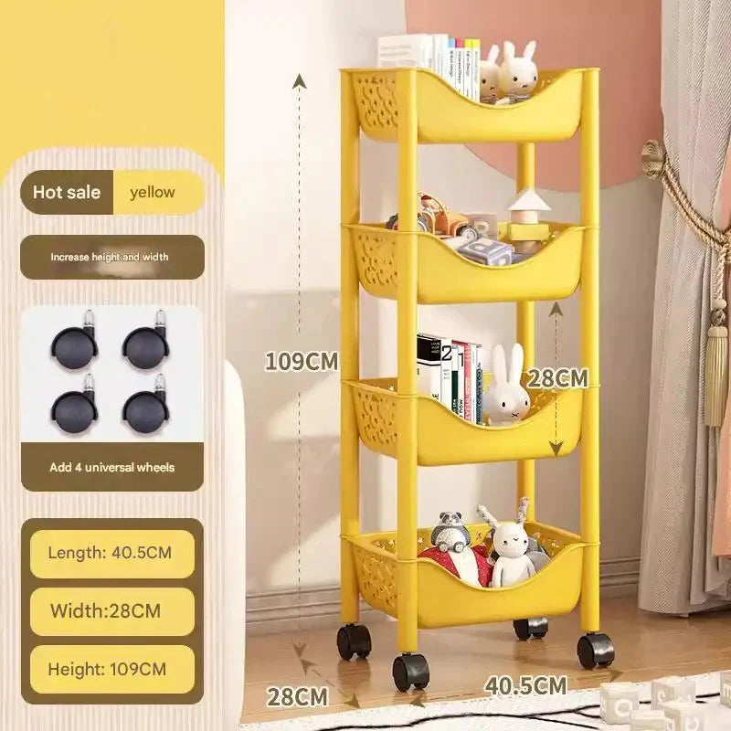 Organizador de juguetes premium para niños: solución de organización de varios niveles para la sala de juegos infantil