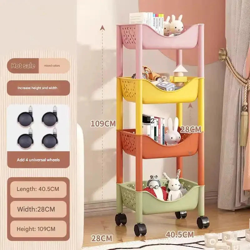 Organizador de juguetes premium para niños: solución de organización de varios niveles para la sala de juegos infantil