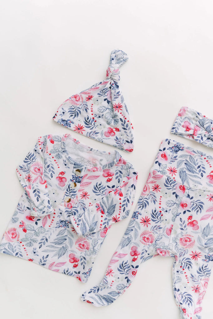 Newborn Baby Girl Coming Home Outfit – Baby Clothes Set NB–24 Months, Soft Modal Baby Outfit | Bloom