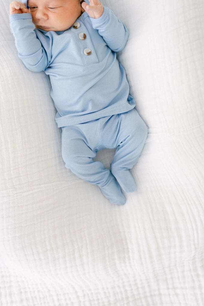 Conjuntos para bebé niño, Conjuntos para recién nacidos, Conjunto azul para bebé - Azul bebé