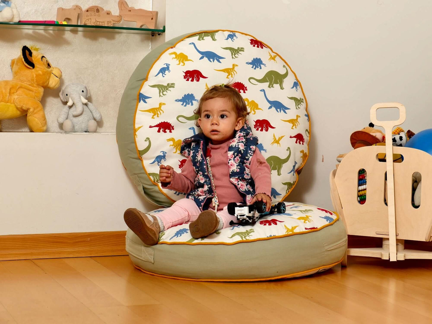 Cojín de suelo para niños Montessori, tapete de juego, cojín grande para niños pequeños