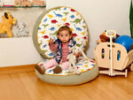 Cojín de suelo para niños Montessori, tapete de juego, cojín grande para niños pequeños