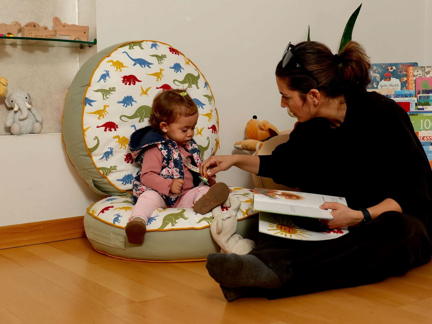 Cojín de suelo para niños Montessori, tapete de juego, cojín grande para niños pequeños