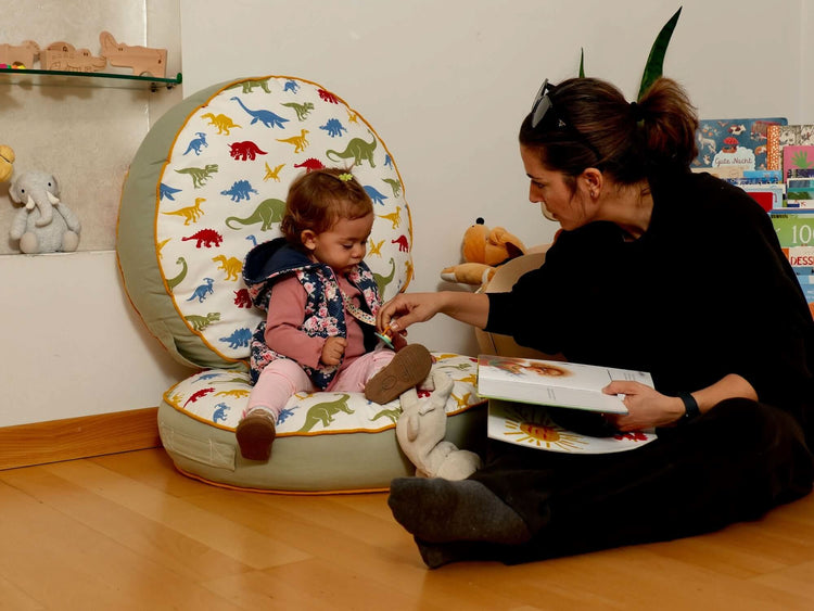 Cojín de suelo para niños Montessori, tapete de juego, cojín grande para niños pequeños