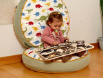 Tablero de actividades de madera para niños pequeños