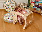 Juego de mecedora y mesa para niños pequeños: ecológico de Kidodido