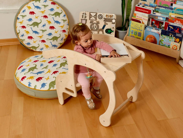 Juego de mecedora y mesa para niños pequeños: ecológico de Kidodido