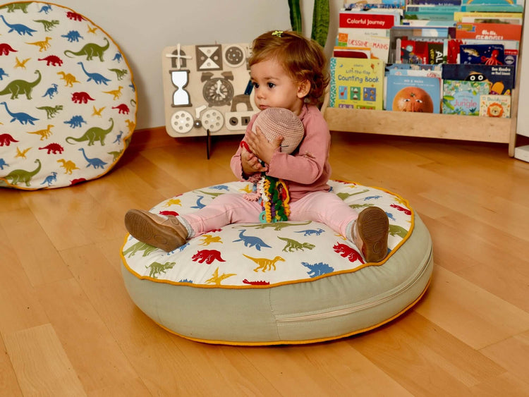 Cojín de suelo para niños Montessori, tapete de juego, cojín grande para niños pequeños