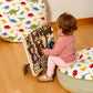 Tablero de actividades de madera para niños pequeños