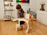 Caja de rompecabezas de madera con animales de safari para niños pequeños