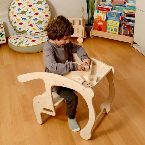 Juego de mecedora y mesa para niños pequeños: ecológico de Kidodido