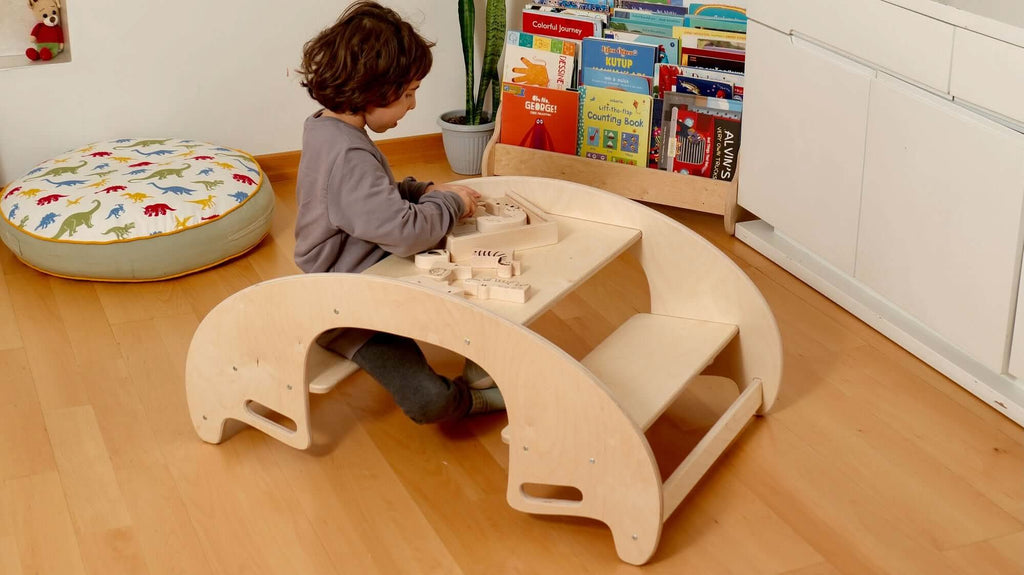 Caja de rompecabezas de madera con animales de safari para niños pequeños
