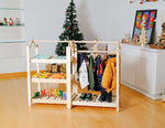 Armario de madera Montessori: organizador ideal de ropa infantil