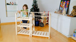 Armario de madera Montessori: organizador ideal de ropa infantil