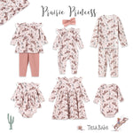 Body con falda de bambú estilo occidental para niña Prairie Princess