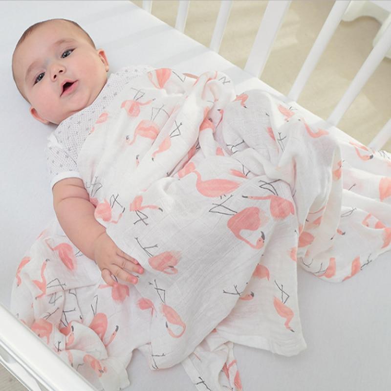 Muselina 100% algodón, mantas suaves para recién nacidos, gasa para baño, envoltura para bebés, saco de dormir para cochecito.