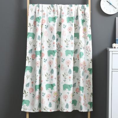 Muselina 100% algodón, mantas suaves para recién nacidos, gasa para baño, envoltura para bebés, saco de dormir para cochecito.