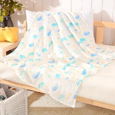 Muselina 100% algodón, mantas suaves para recién nacidos, gasa para baño, envoltura para bebés, saco de dormir para cochecito.