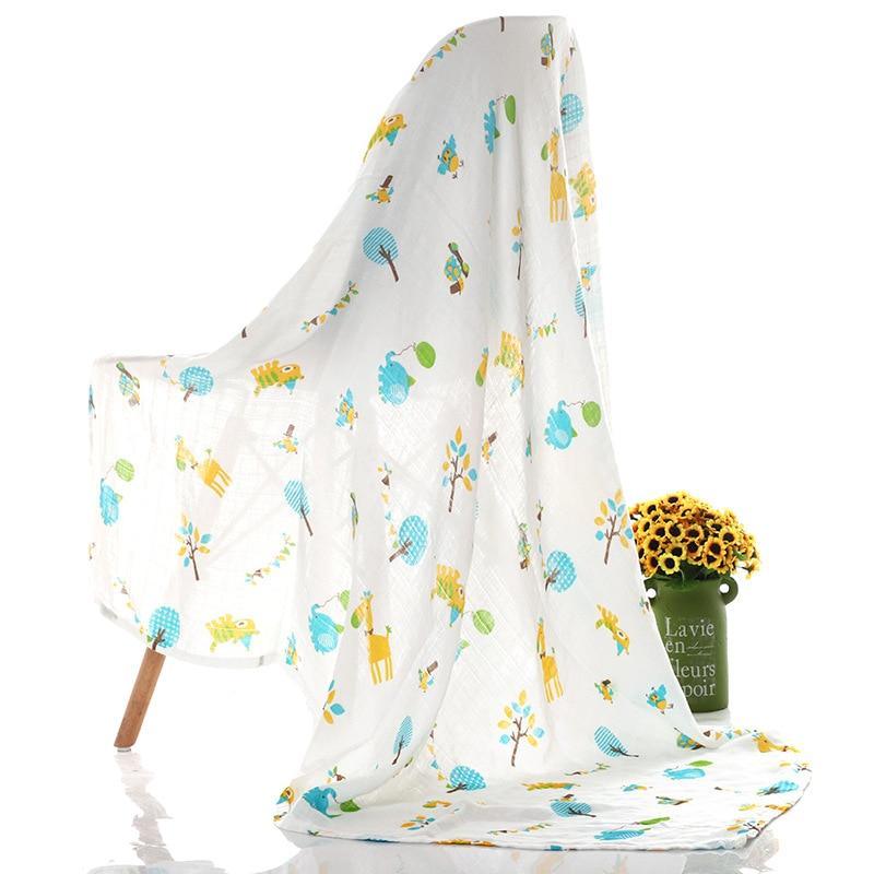 Muselina 100% algodón, mantas suaves para recién nacidos, gasa para baño, envoltura para bebés, saco de dormir para cochecito.