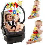 Lindo cochecito de bebé con forma de espiral, juguetes colgantes de viaje, sonajeros de bebé, coloridos para niños y bebés.