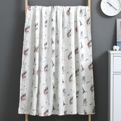 Muselina 100% algodón, mantas suaves para recién nacidos, gasa para baño, envoltura para bebés, saco de dormir para cochecito.